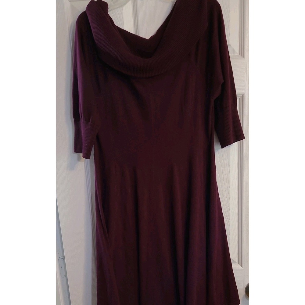 Women’s Cowl Neck Dress in Wine Color